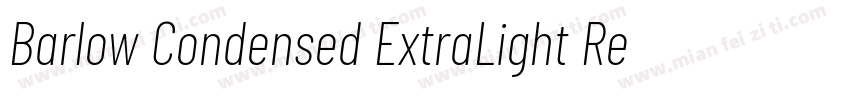 Barlow Condensed ExtraLight Regular字体转换